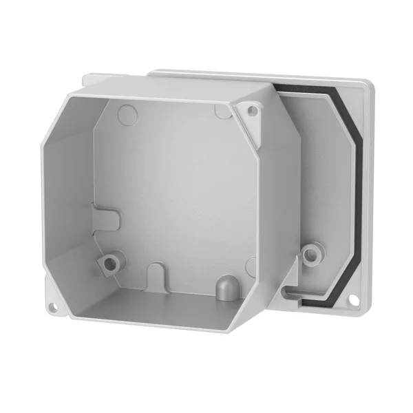 Коробка ответвительная алюминиевая окрашенная, IP66/IP67, RAL9006, 90х90х53мм DKC — фото 2