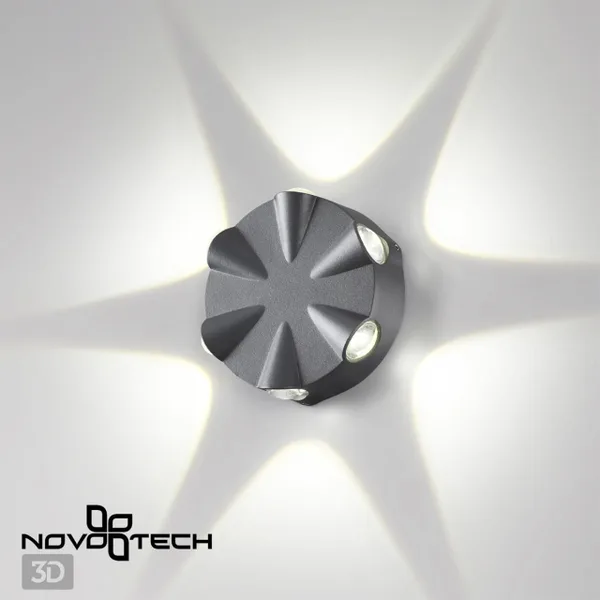 Св-к ландшафтный св/д IP54 LED 4000К 6W 85-265V CALLE темно-серый NOVOTECH — фото 3