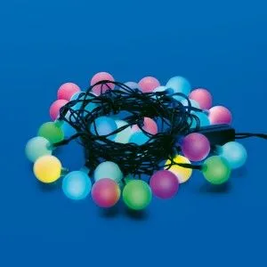 Гирлянда-нить Радуга-1 30LED RGB 5м,провод зеленый, IP20 Uniel