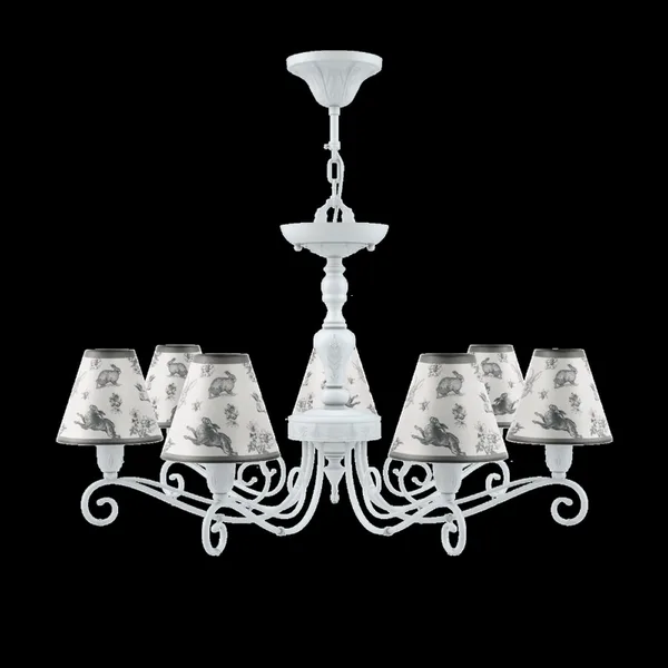 Люстра 7*E14 40Вт Матовый Белый IP20 Provence 2 E4-07-WM-LMP-O-8 Maytoni — фото 6