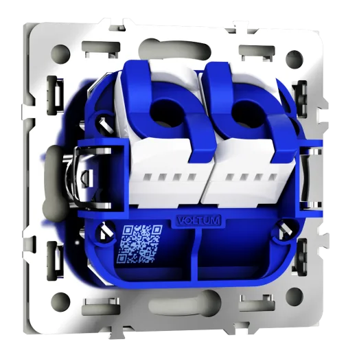 Розетка компьютерная встраиваемая Voltum S70 двойная RJ45+RJ45 КАТ.6, (сталь) — фото 15