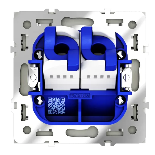 Розетка компьютерная встраиваемая Voltum S70 двойная RJ45+RJ45 КАТ.6, (сталь) — фото 14