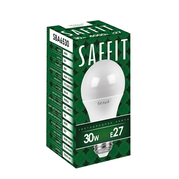 Лампа светодиодная SAFFIT SBA6530 Шар E27 30W 4000K Feron — фото 2