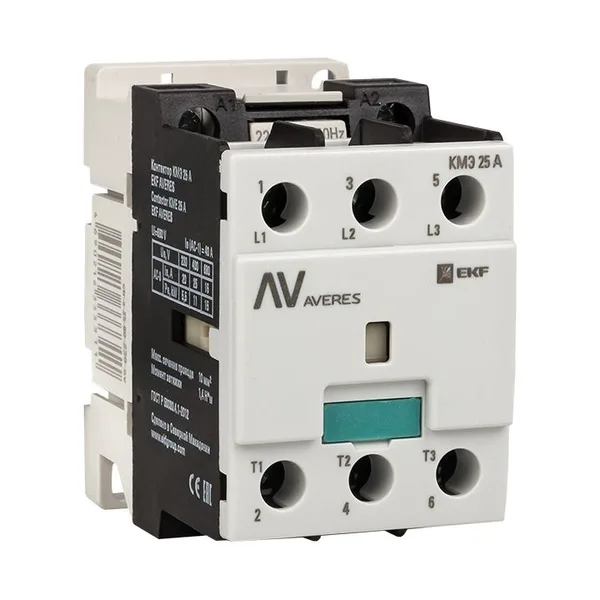 Контактор КМЭ 25А 400В АС AVERES EKF