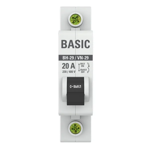 Выключатель нагрузки 1П 20А ВН-29 Basic EKF — фото 2