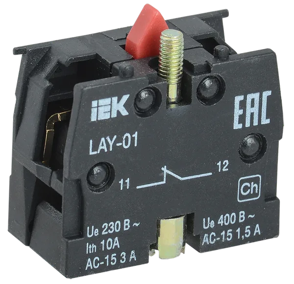 Контактный блок 1р для серии LAY5 IEK