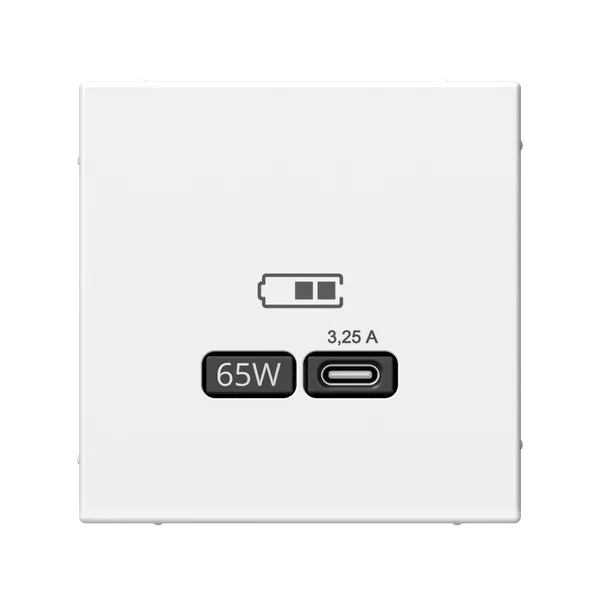 ARTGALLERY USB розетка тип-С 65Вт высокоскор.заряд. QC, PD, механизм, белый Systeme Electric