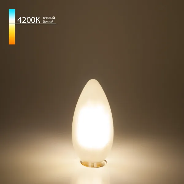 Филаментная светодиодная лампа "Свеча" C35 E14 9Вт 4200К (a050133) Elektrostandard