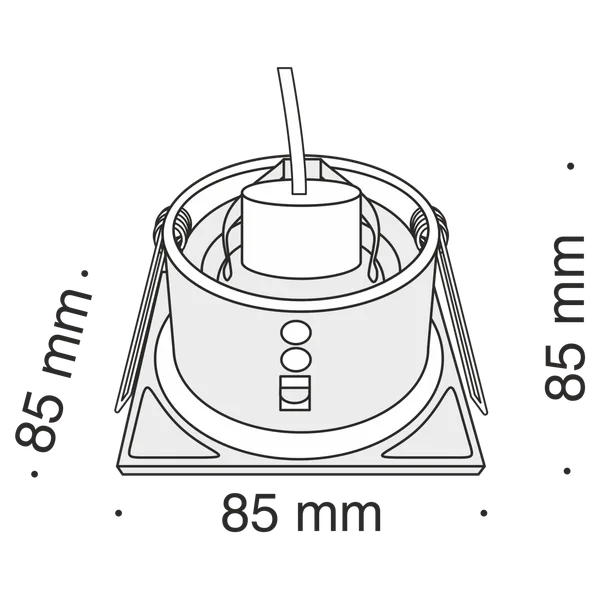 Встраиваемый светильник 1*GU10 50Вт Белый IP20 Zoom DL033-2-01W Technical Maytoni — фото 5