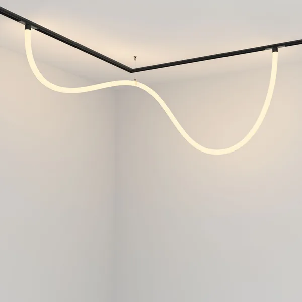 Трековый подвесной светильник LED 50Вт Черный IP20 Magnetic track system Exility TR101-2-50W3K-B Technical Maytoni — фото 4