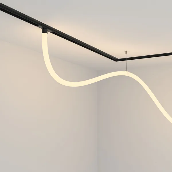 Трековый подвесной светильник LED 50Вт Черный IP20 Magnetic track system Exility TR101-2-50W3K-B Technical Maytoni — фото 2