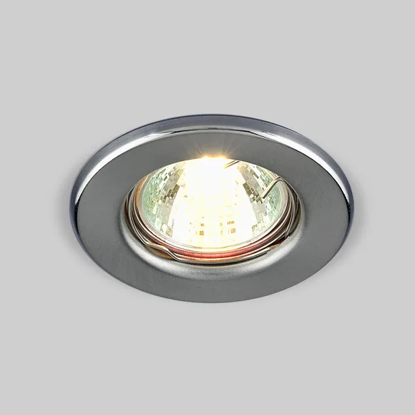 Точечный светильник 1*G5.3 хром сатинированный IP20 (a030079) Elektrostandard