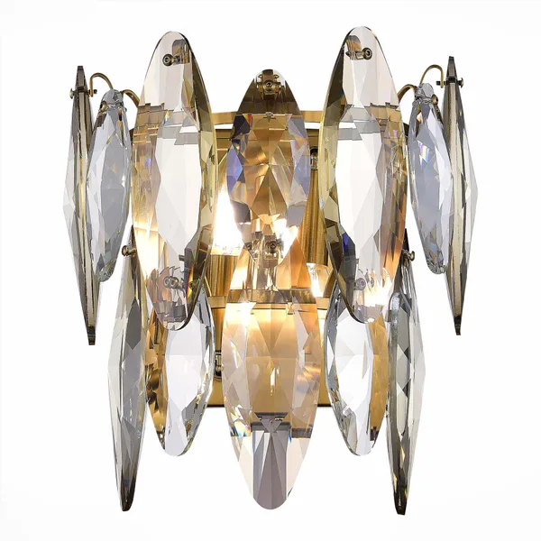Бра Латунь/Прозрачный E14 2*40Вт SL1227.301.02 ST LUCE