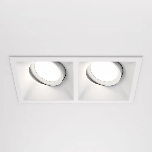 Встраиваемый светильник 2*GU10 50Вт Белый IP20 Downlight DL029-2-02W Technical Maytoni — фото 3