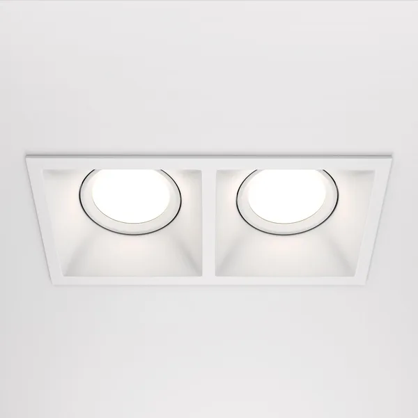 Встраиваемый светильник 2*GU10 50Вт Белый IP20 Downlight DL029-2-02W Technical Maytoni — фото 4