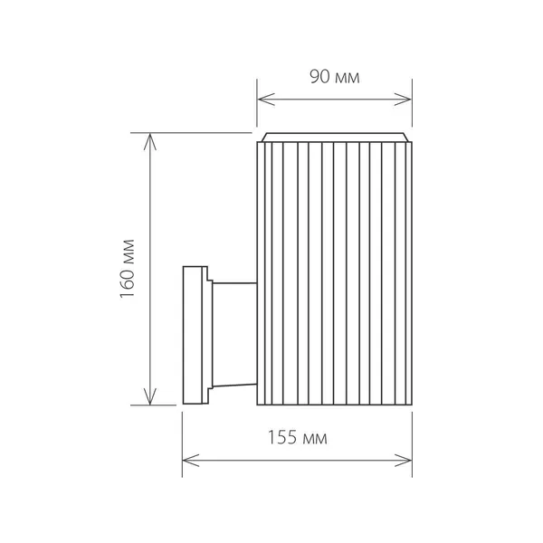 Уличный настенный светильник 1*E27 черный IP54 Strict (a033491) Elektrostandard — фото 4