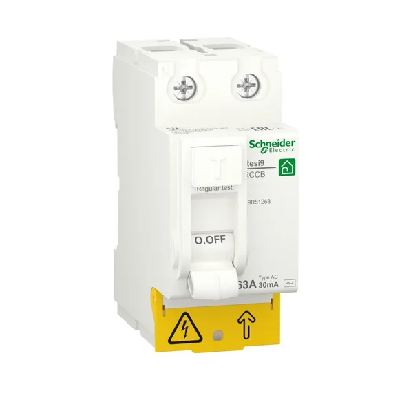 Устройство защитного отключения УЗО 2П 63А 30мА тип АС 6кА RESI9 Schneider Electric Systeme Electric (Schneider Electric)