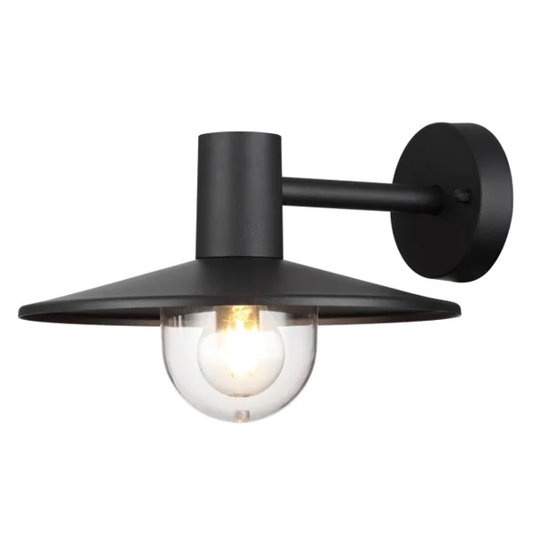 Ландшафтный настенный св-к E27 1*40W IP44 FURCADIA черный/стекло ODEON LIGHT — фото 5