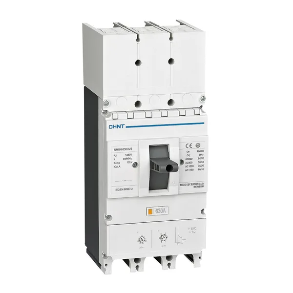 Выключатель автоматический NM8N-630HVS TM 3П 500А 50кА с рег. термомаг. расцепителем CHINT
