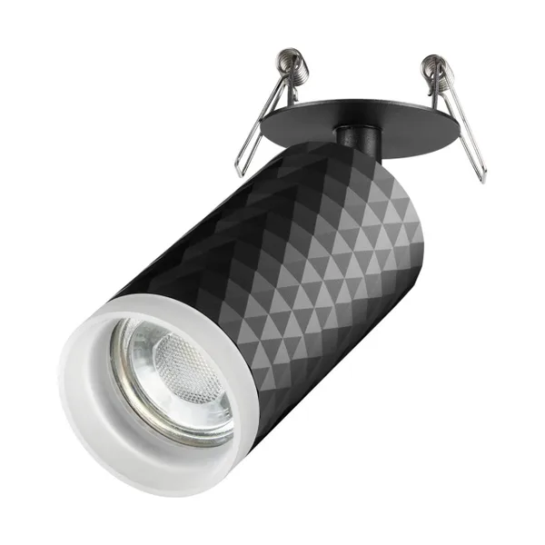 Св-к встр.IP20 GU10 9W 220V BRILL черный NOVOTECH