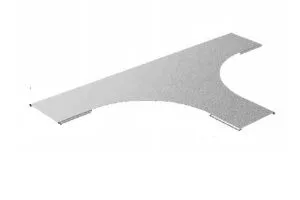 Крышка к Тройнику для лестничного лотка НЛО 400, толщ. 1,0 мм, Сендзимир цинк Ostec — фото 2