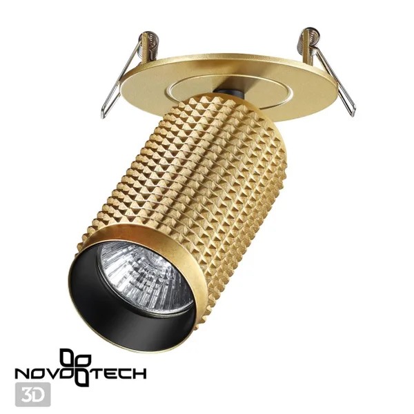 Св-к встр.IP20 GU10 50W 220V MAIS золото B NOVOTECH — фото 2