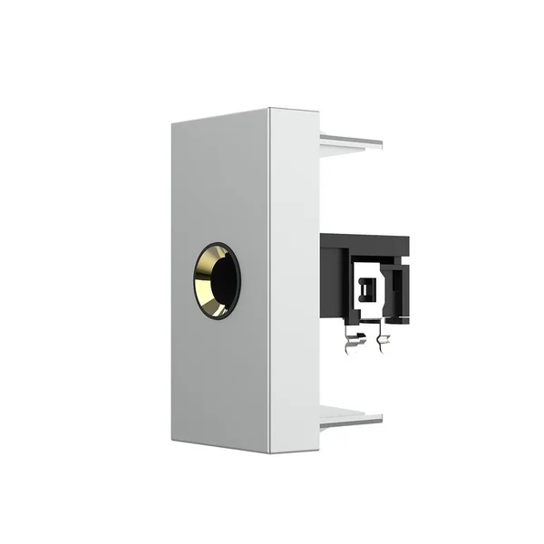 Розетка стерео аудио TRS 6.3 jack серая (механизм) Livolo