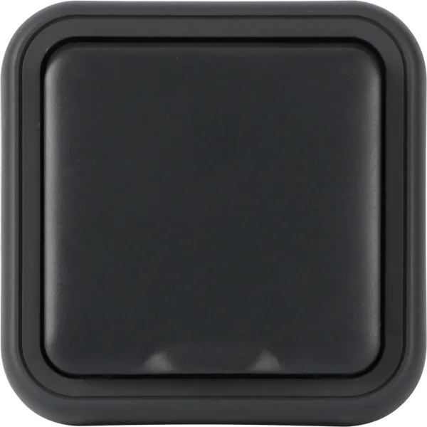 Donel W55 Рамка с крышкой для скрытой установки розетки одиночный, антрацит, IP55, серия (тип) DIP55 — фото 2