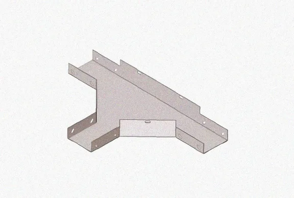 Лоток тройниковый глухой ОТГ 300х80 УХЛ1, оцинкованный лист S1,5 Курганский ЗЭМИ