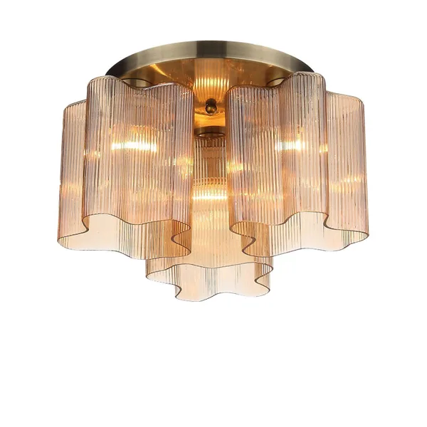 Люстра потолочная Бронзовый/Янтарный E27 3*60Вт SL117.302.03 ST LUCE