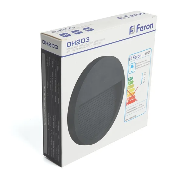 Светодиодный светильник Feron DH203 накладной 5W 4000K, IP65, черный — фото 7