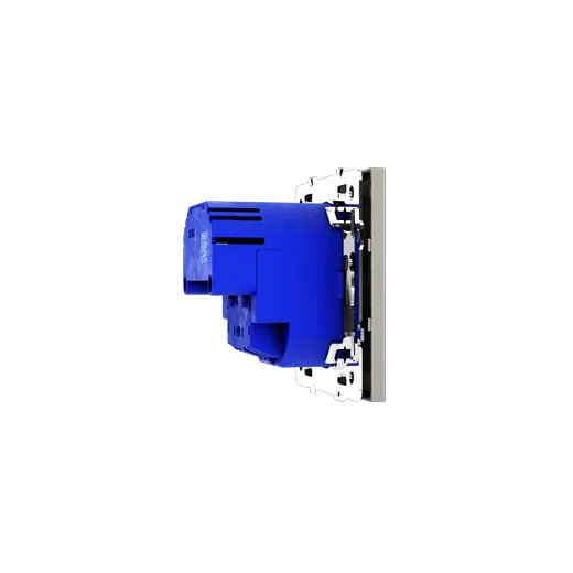 Розетка встраиваемая Voltum S70 с заземлением и защитными шторками, 16А, с USB, A+A, (шелк) — фото 24