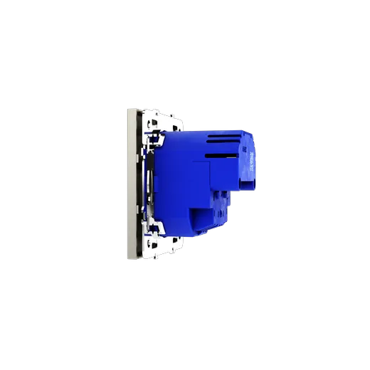Розетка встраиваемая Voltum S70 с заземлением и защитными шторками, 16А, с USB, A+A, (шелк) — фото 11