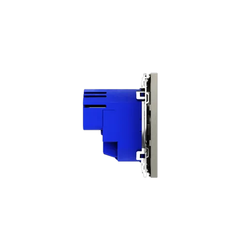 Розетка встраиваемая Voltum S70 с заземлением и защитными шторками, 16А, с USB, A+A, (шелк) — фото 23