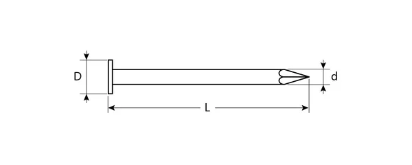 Гвозди толевые оцинкованные, ГОСТ 4029-63, 32 х 2.5 мм, 5 кг, ЗУБР — фото 2