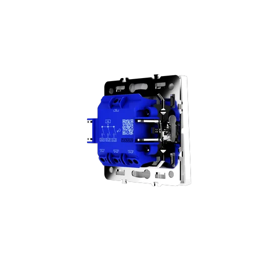 Выключатель встраиваемый Voltum S70 трехклавишный 10А, (белый глянцевый) — фото 3