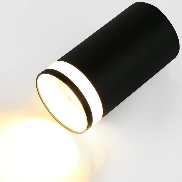 Спот GWL-GU10-M-IP20 Черный С Боковым рассеивателем Башня General — фото 2