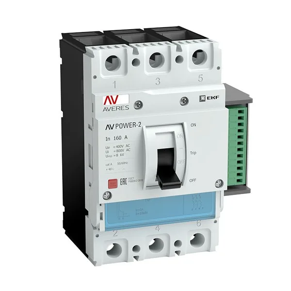 Выключатель автоматический AV POWER-2/3 250А 100кА ETU6,2 AVERES EKF