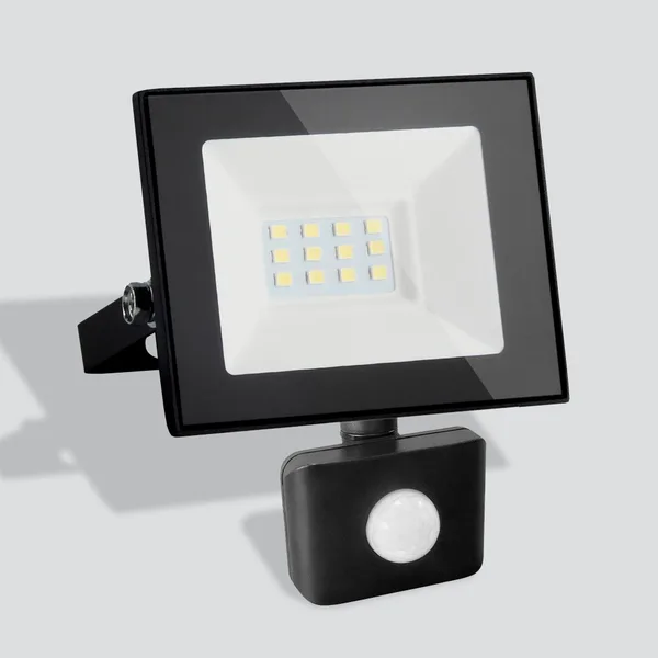 Прожектор (с датчиком) 024 20Вт 6500К черный IP44 Elementary (a051940) Elektrostandard