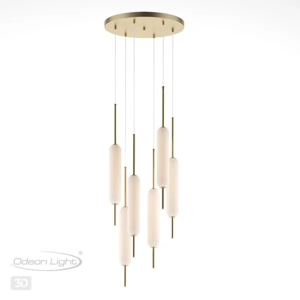 Подвес LED 72W REEDS бронзовый/белый ODEON LIGHT — фото 4