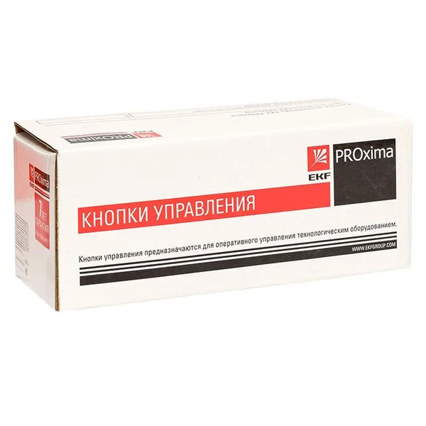 Исполнительный механизм кнопки XB4 "Грибок" красный возвратный без фиксации без подсветки EKF PROxima — фото 2