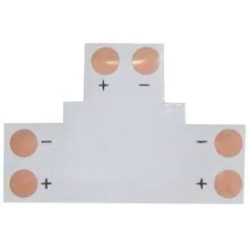 Соединительная плата T для зажим разъема 2-х конт SMD5050 (уп.5шт.) ECOLA