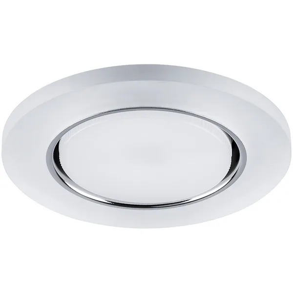 Светильник встраиваемый с белой LED подсветкой Feron CD5020 потолочный GX53 без лампы, белый матовый — фото 2