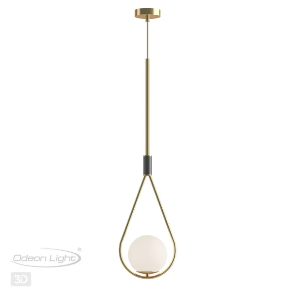 Подвес E14 1*40W FLARI золтой/черный/белый ODEON LIGHT — фото 5
