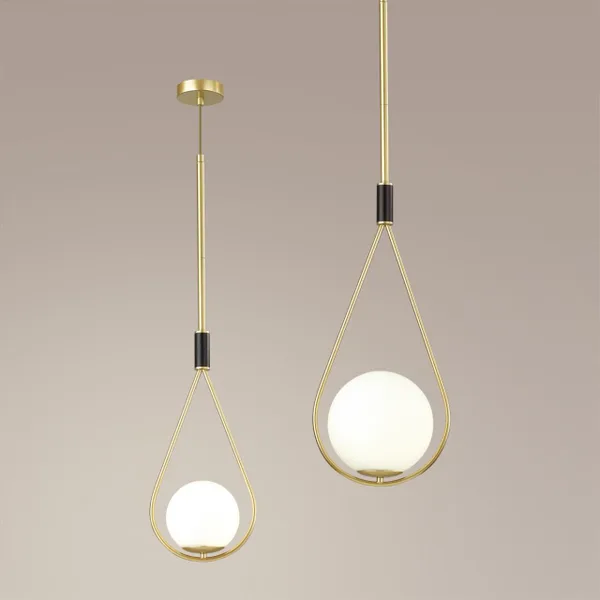 Подвес E14 1*40W FLARI золтой/черный/белый ODEON LIGHT — фото 4