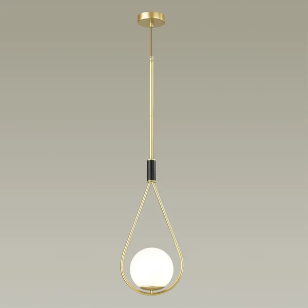 Подвес E14 1*40W FLARI золтой/черный/белый ODEON LIGHT — фото 3