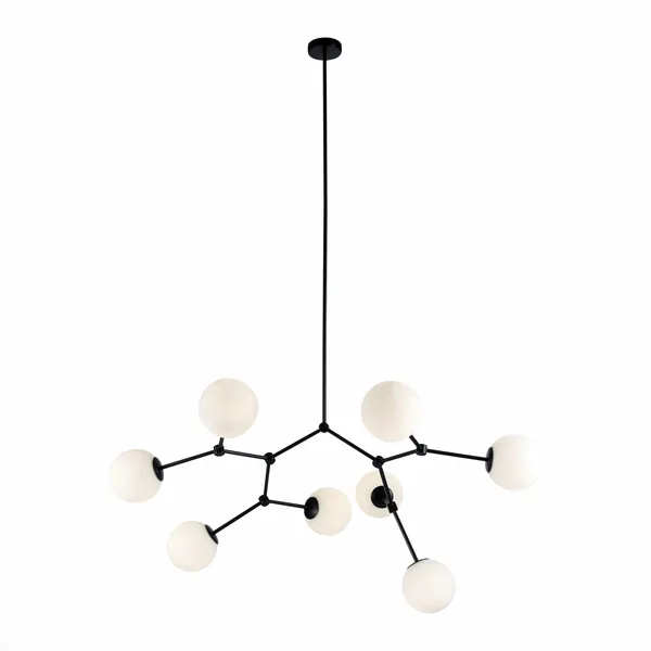 Люстра подвесная Черный/Белый E14 8*40Вт SL1506.403.08 ST LUCE