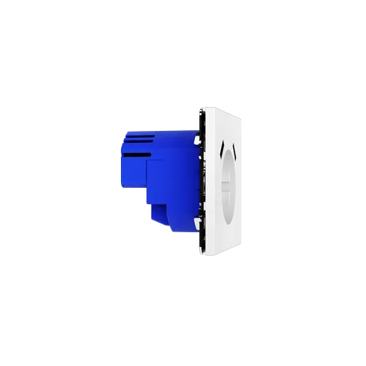 Розетка встраиваемая Voltum S70 с заземлением и защитными шторками, 16А, с USB, A+A, (белый матовый) — фото 22