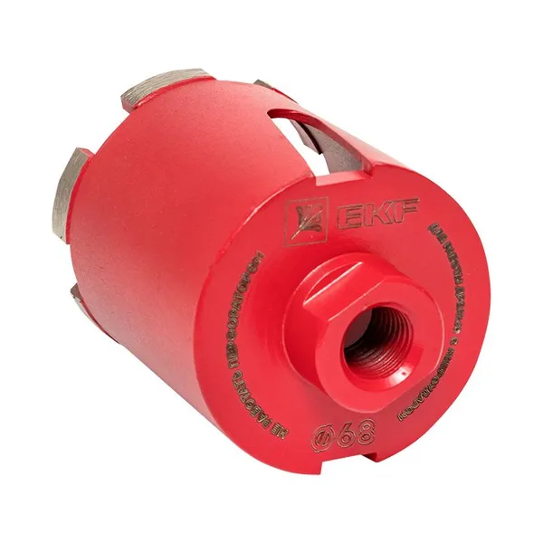 Коронка алмазная для дрелей с микроударом DCH-68MH Micro Hit Laser M16 Professional EKF — фото 3