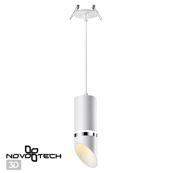 Св-к встр.влагозащ.IP44 GU10 9W 220V DELTA белый/хром NOVOTECH — фото 3